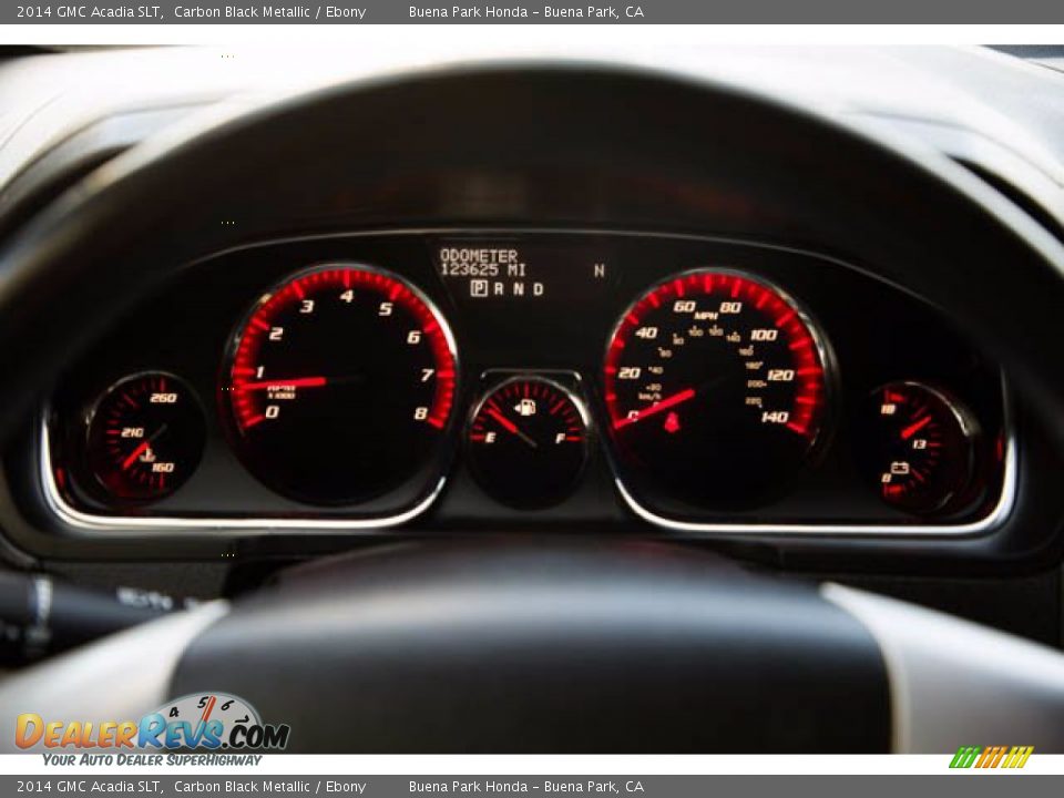 2014 GMC Acadia SLT Carbon Black Metallic / Ebony Photo #25