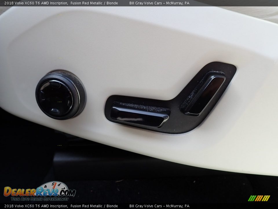 2018 Volvo XC60 T6 AWD Inscription Fusion Red Metallic / Blonde Photo #16