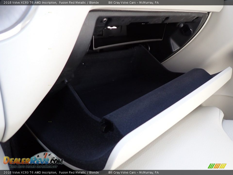 2018 Volvo XC60 T6 AWD Inscription Fusion Red Metallic / Blonde Photo #21