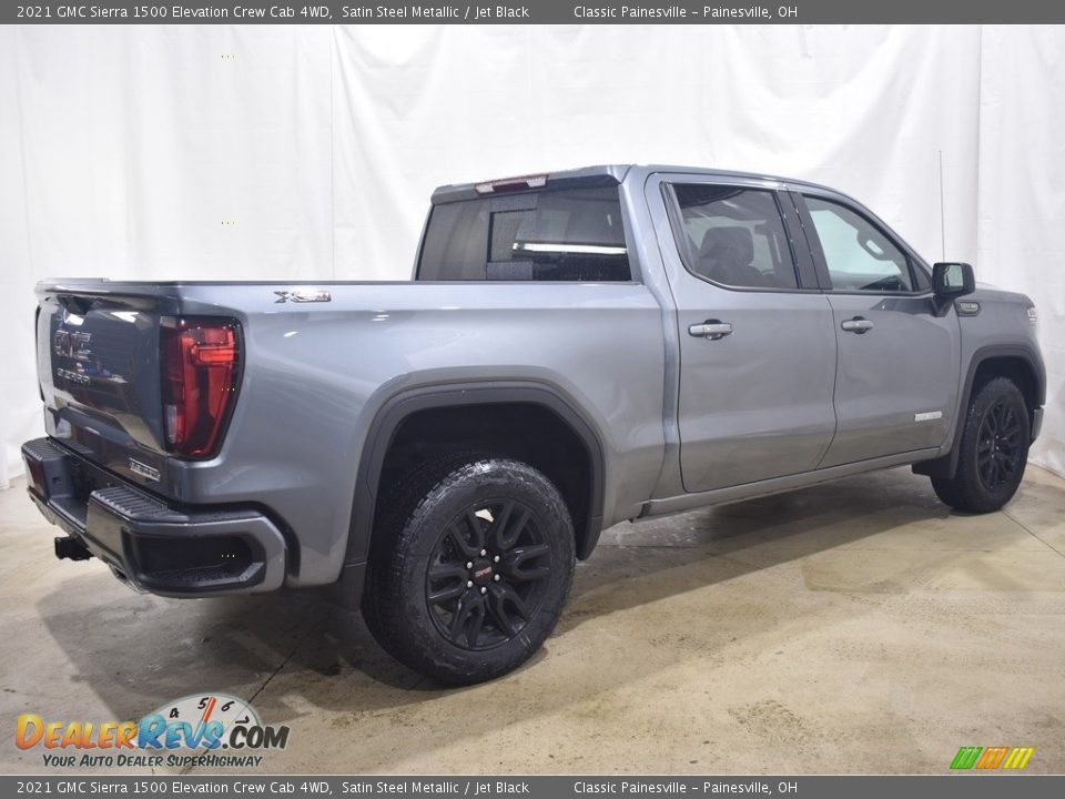 2021 GMC Sierra 1500 Elevation Crew Cab 4WD Satin Steel Metallic / Jet Black Photo #2