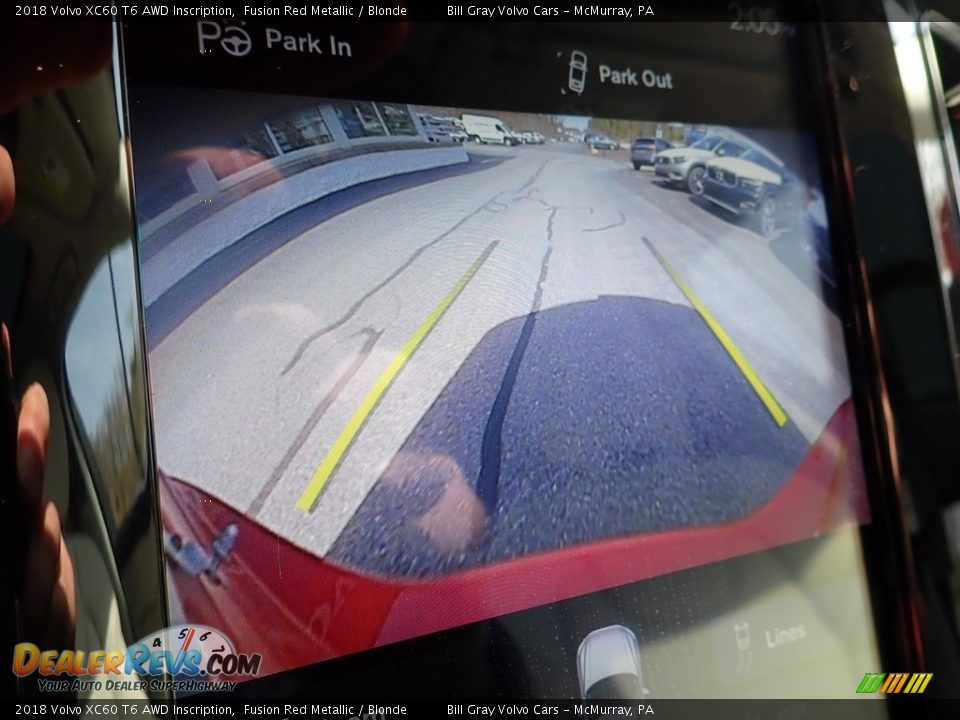 2018 Volvo XC60 T6 AWD Inscription Fusion Red Metallic / Blonde Photo #23