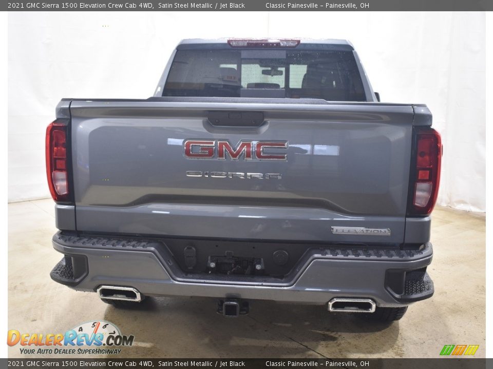 2021 GMC Sierra 1500 Elevation Crew Cab 4WD Satin Steel Metallic / Jet Black Photo #3