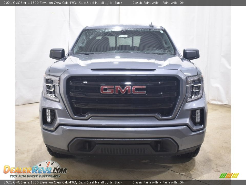 2021 GMC Sierra 1500 Elevation Crew Cab 4WD Satin Steel Metallic / Jet Black Photo #4