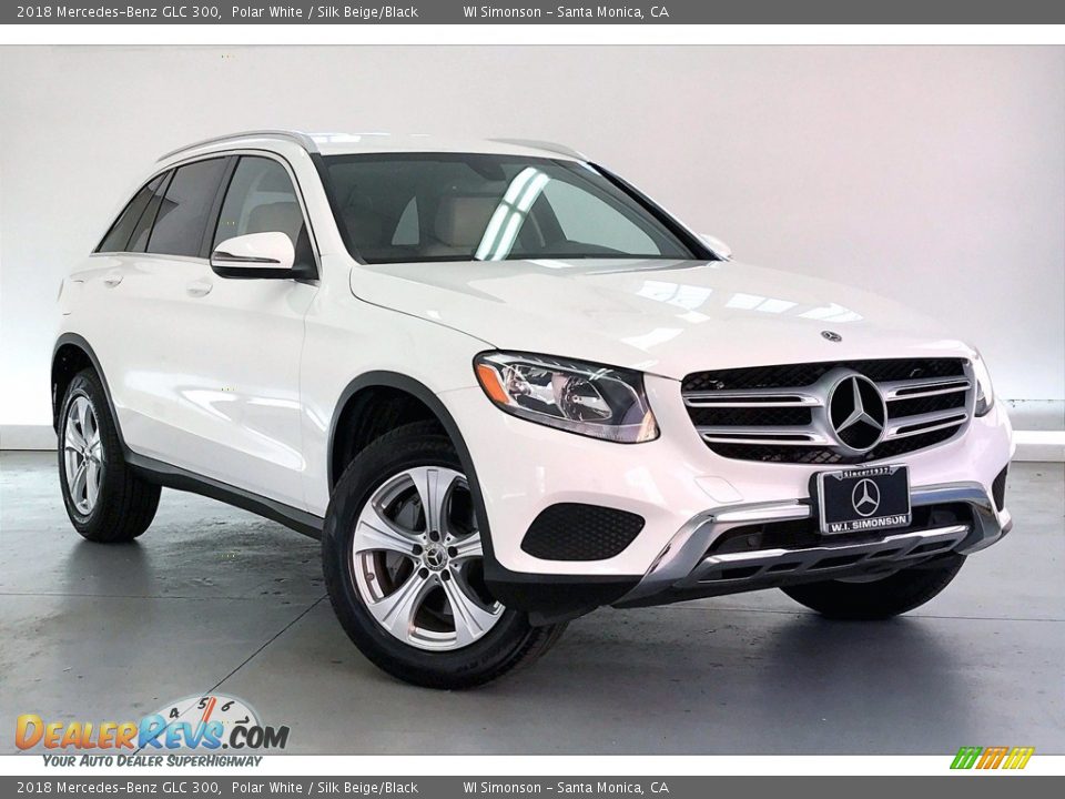 2018 Mercedes-Benz GLC 300 Polar White / Silk Beige/Black Photo #34