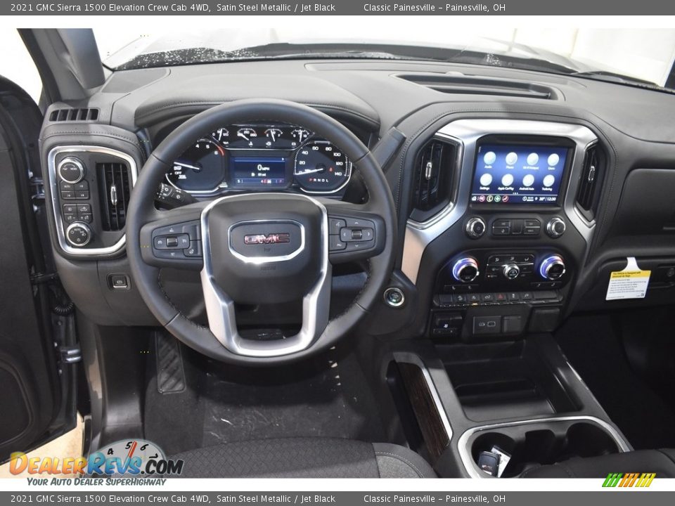 2021 GMC Sierra 1500 Elevation Crew Cab 4WD Satin Steel Metallic / Jet Black Photo #9