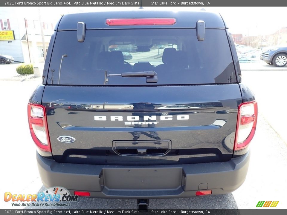 2021 Ford Bronco Sport Big Bend 4x4 Alto Blue Metallic / Medium Dark Slate Photo #4