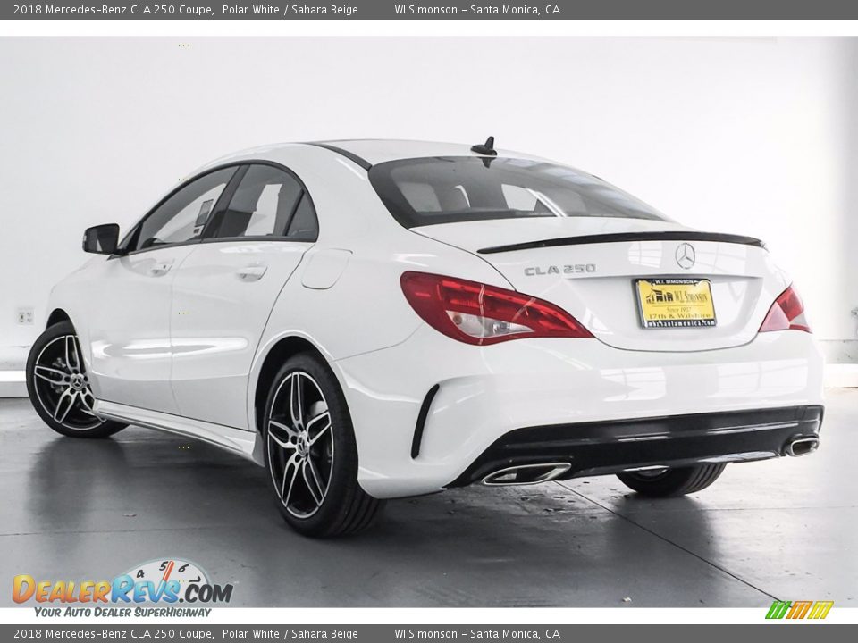 2018 Mercedes-Benz CLA 250 Coupe Polar White / Sahara Beige Photo #3