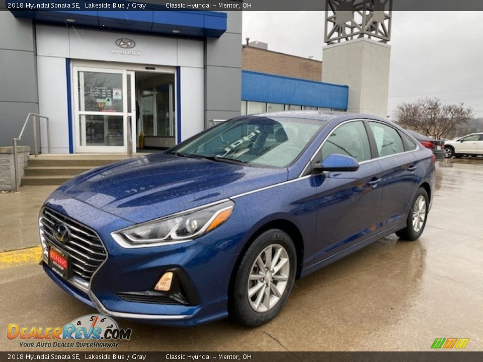 2018 Hyundai Sonata SE Lakeside Blue / Gray Photo #1