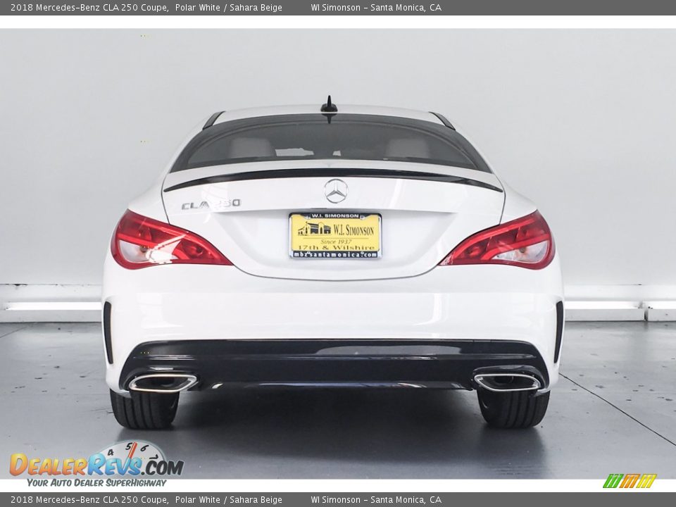 2018 Mercedes-Benz CLA 250 Coupe Polar White / Sahara Beige Photo #4