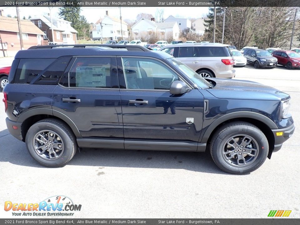 2021 Ford Bronco Sport Big Bend 4x4 Alto Blue Metallic / Medium Dark Slate Photo #7