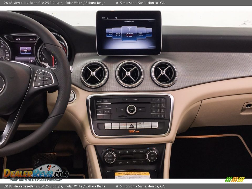 2018 Mercedes-Benz CLA 250 Coupe Polar White / Sahara Beige Photo #6