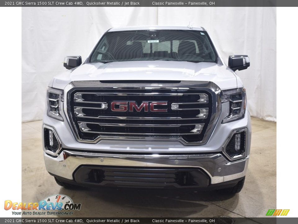 2021 GMC Sierra 1500 SLT Crew Cab 4WD Quicksilver Metallic / Jet Black Photo #4