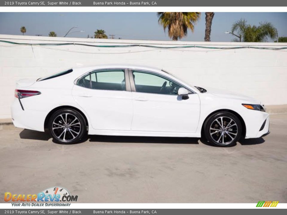 2019 Toyota Camry SE Super White / Black Photo #14