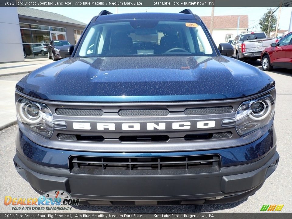 2021 Ford Bronco Sport Big Bend 4x4 Alto Blue Metallic / Medium Dark Slate Photo #9