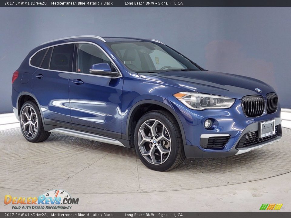 2017 BMW X1 sDrive28i Mediterranean Blue Metallic / Black Photo #1