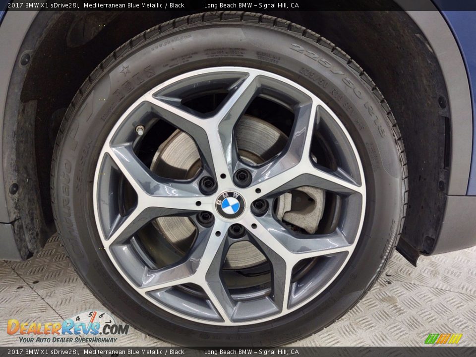 2017 BMW X1 sDrive28i Mediterranean Blue Metallic / Black Photo #5