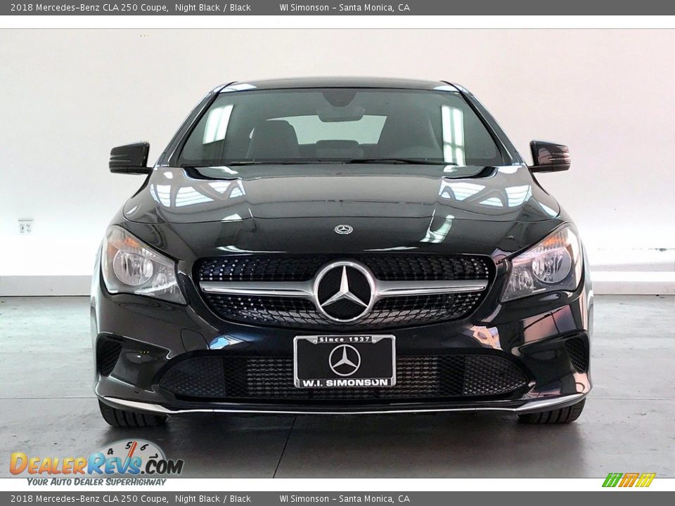 2018 Mercedes-Benz CLA 250 Coupe Night Black / Black Photo #2