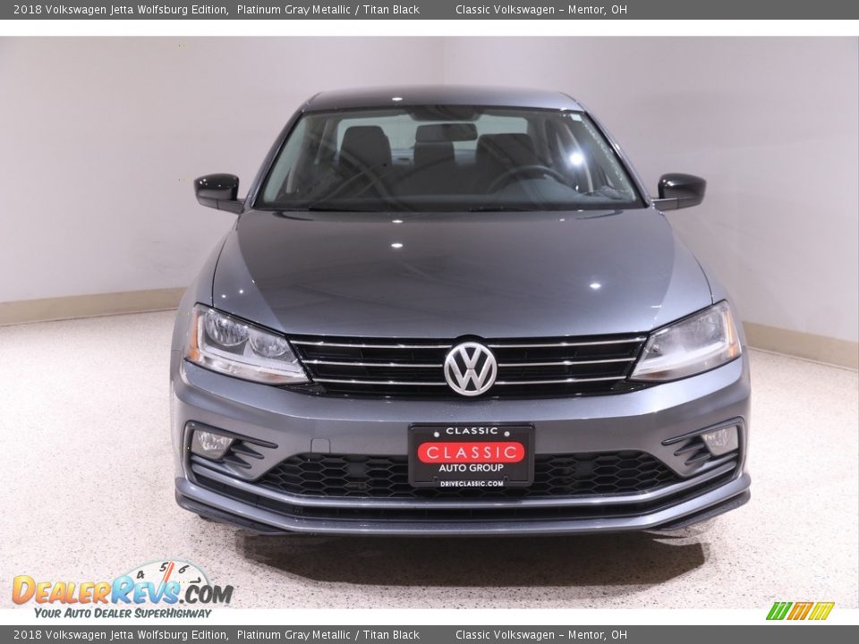 2018 Volkswagen Jetta Wolfsburg Edition Platinum Gray Metallic / Titan Black Photo #2