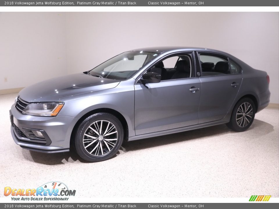 2018 Volkswagen Jetta Wolfsburg Edition Platinum Gray Metallic / Titan Black Photo #3