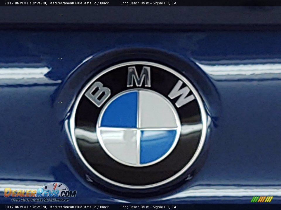 2017 BMW X1 sDrive28i Mediterranean Blue Metallic / Black Photo #9