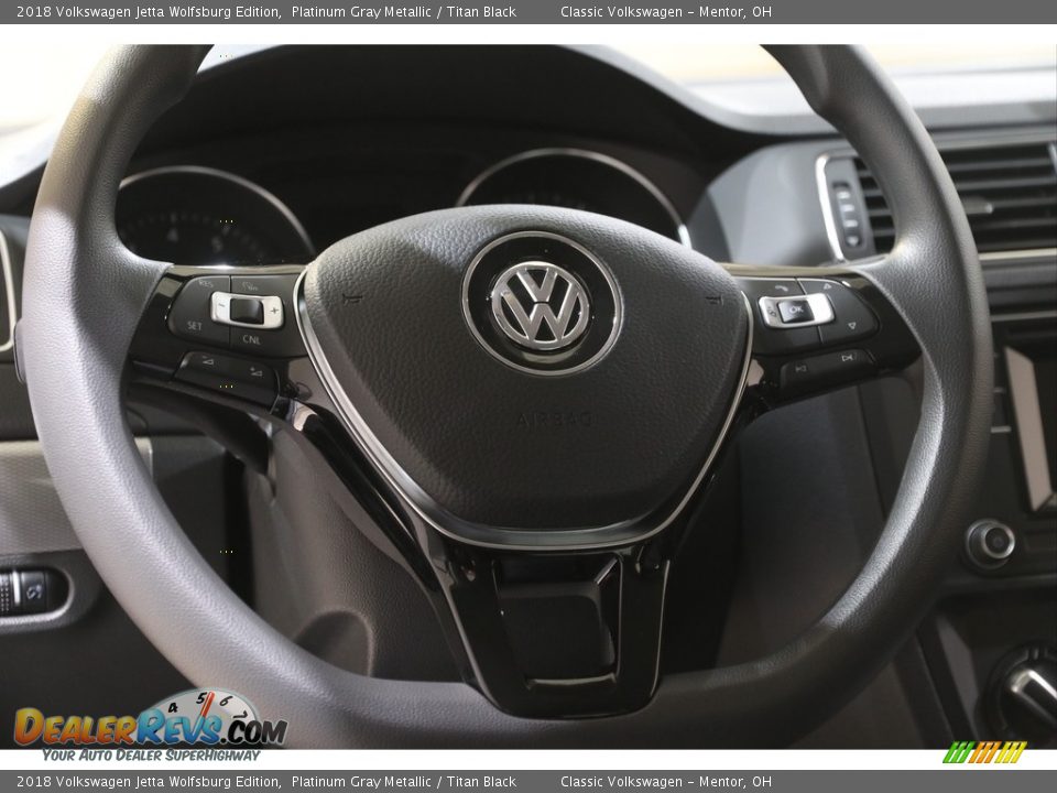 2018 Volkswagen Jetta Wolfsburg Edition Platinum Gray Metallic / Titan Black Photo #8