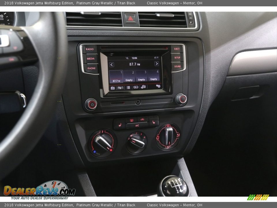 2018 Volkswagen Jetta Wolfsburg Edition Platinum Gray Metallic / Titan Black Photo #10