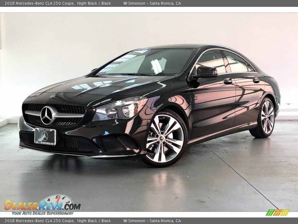 2018 Mercedes-Benz CLA 250 Coupe Night Black / Black Photo #12