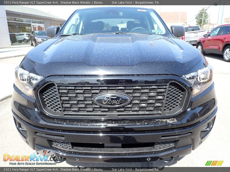 2021 Ford Ranger XLT SuperCrew 4x4 Shadow Black Metallic / Ebony Photo #8