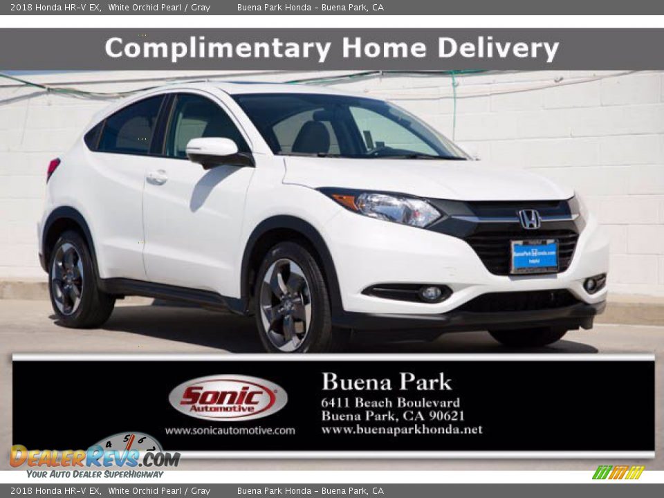 2018 Honda HR-V EX White Orchid Pearl / Gray Photo #1