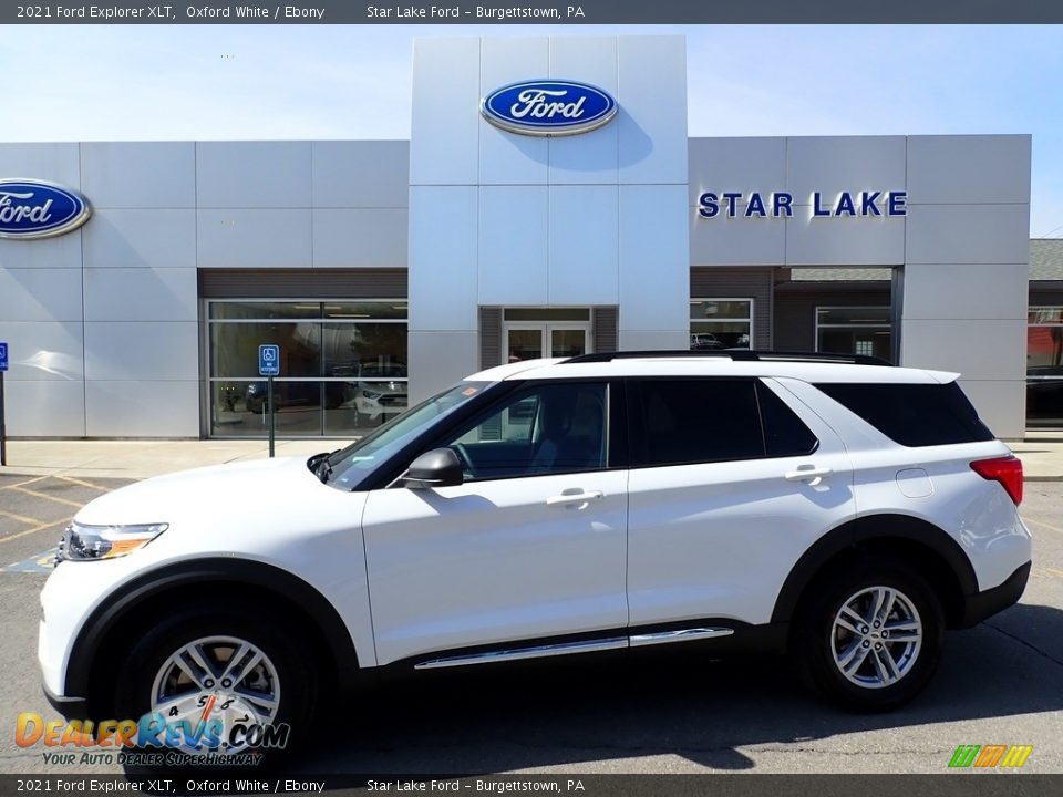 2021 Ford Explorer XLT Oxford White / Ebony Photo #1