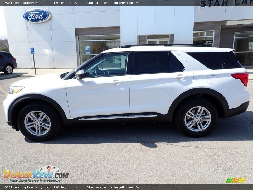 2021 Ford Explorer XLT Oxford White / Ebony Photo #2