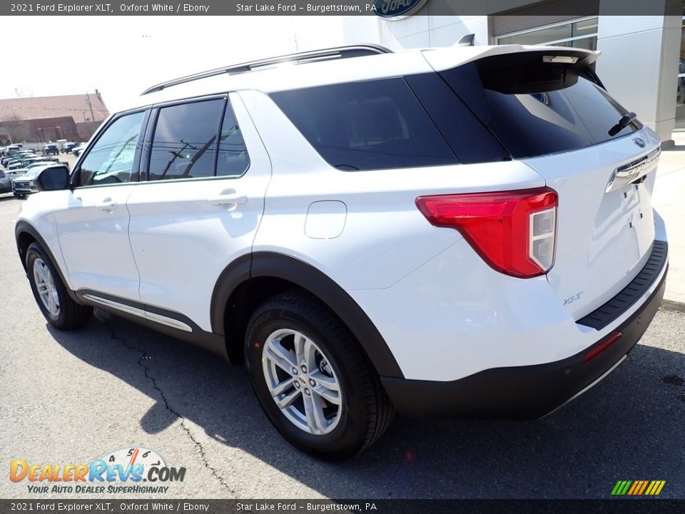 2021 Ford Explorer XLT Oxford White / Ebony Photo #3