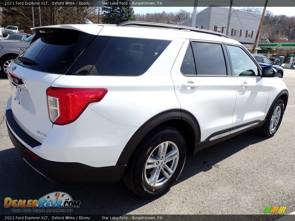 2021 Ford Explorer XLT Oxford White / Ebony Photo #6