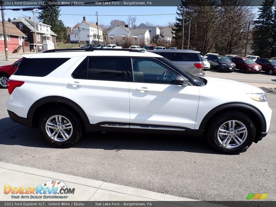 2021 Ford Explorer XLT Oxford White / Ebony Photo #7