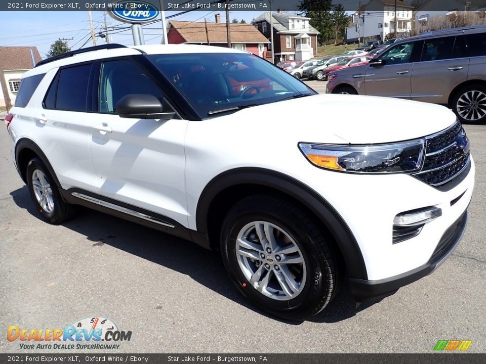 2021 Ford Explorer XLT Oxford White / Ebony Photo #8