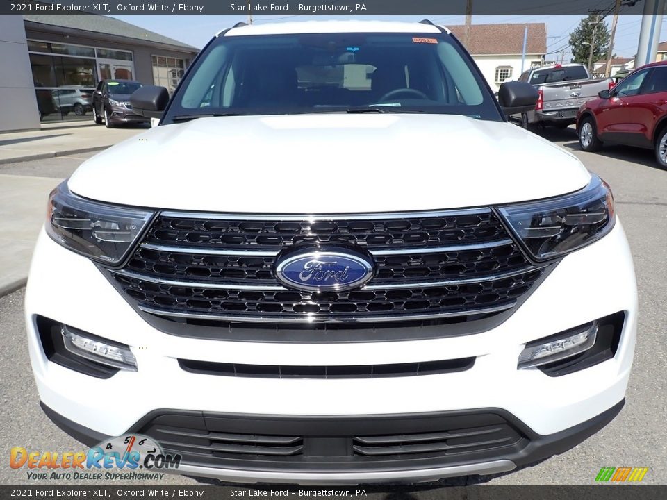 2021 Ford Explorer XLT Oxford White / Ebony Photo #9