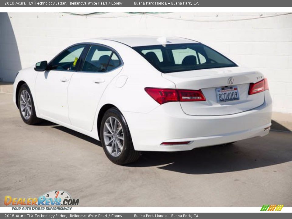 2018 Acura TLX Technology Sedan Bellanova White Pearl / Ebony Photo #2