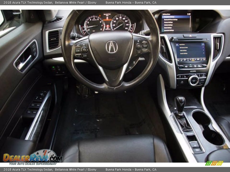 2018 Acura TLX Technology Sedan Bellanova White Pearl / Ebony Photo #5