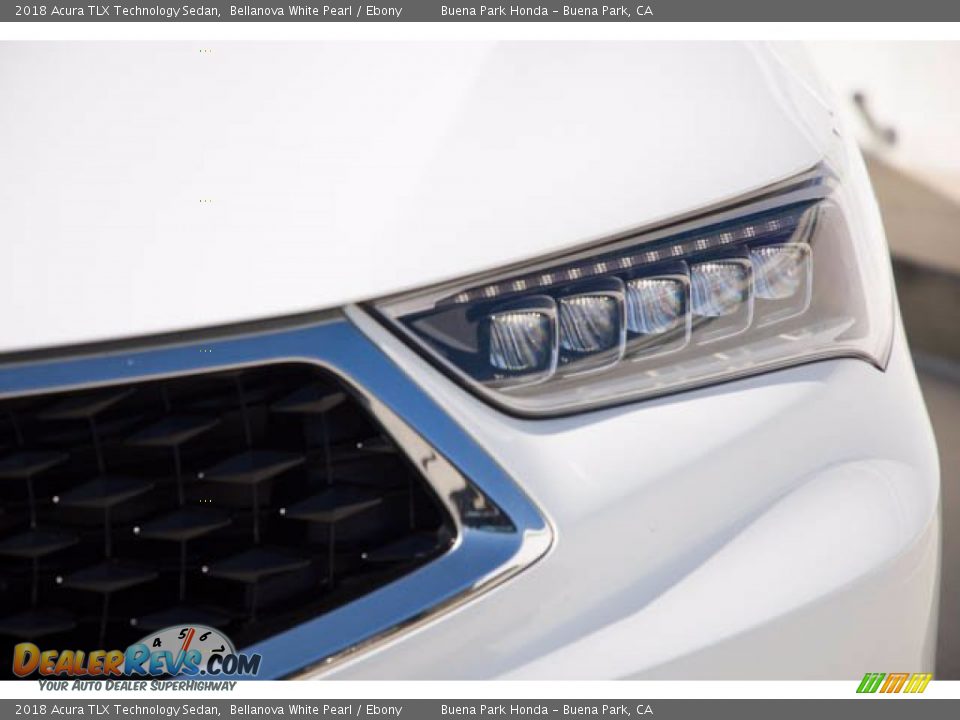 2018 Acura TLX Technology Sedan Bellanova White Pearl / Ebony Photo #9