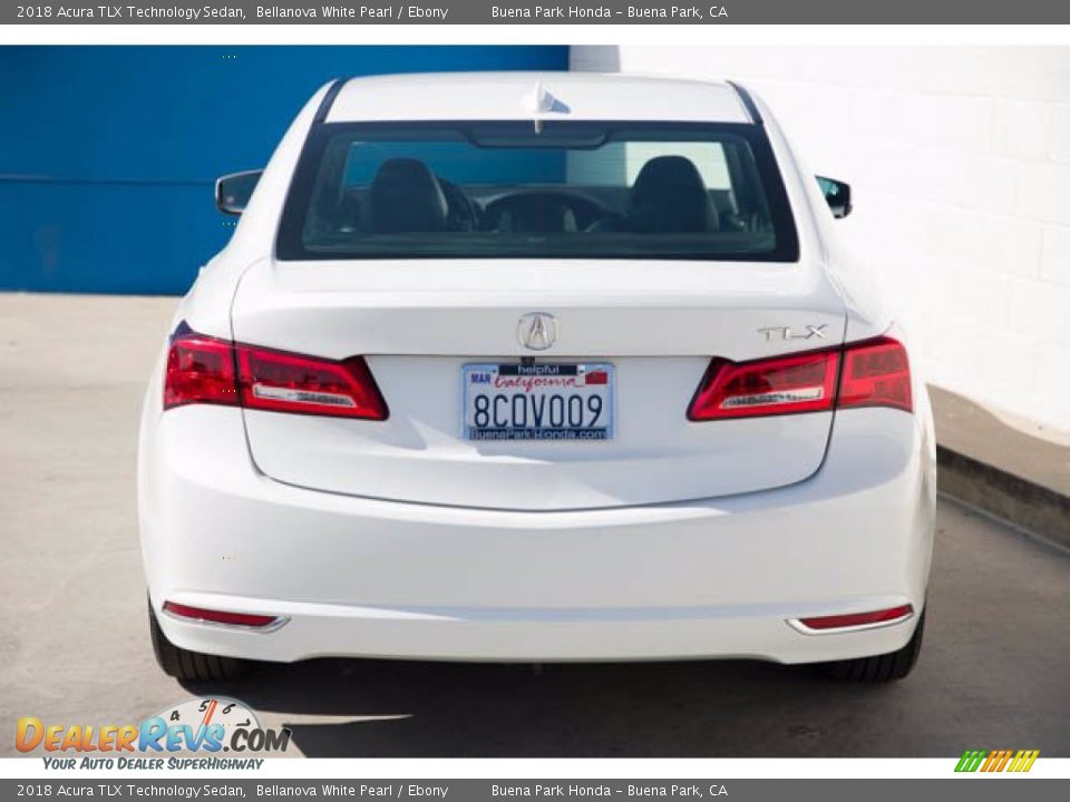 2018 Acura TLX Technology Sedan Bellanova White Pearl / Ebony Photo #11