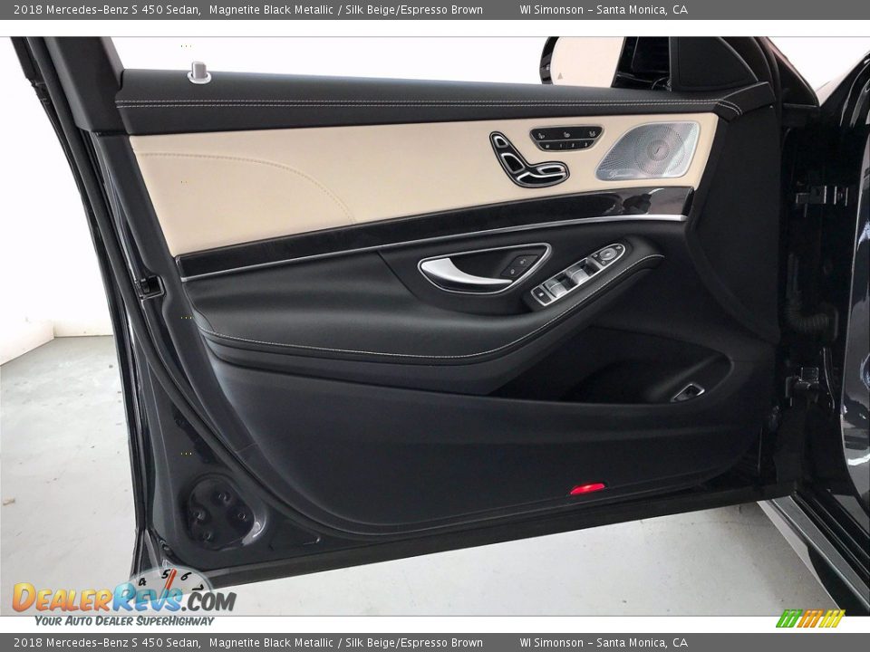 2018 Mercedes-Benz S 450 Sedan Magnetite Black Metallic / Silk Beige/Espresso Brown Photo #26