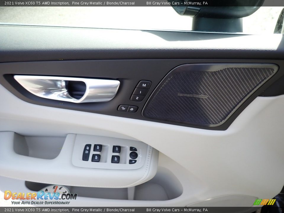 2021 Volvo XC60 T5 AWD Inscription Pine Grey Metallic / Blonde/Charcoal Photo #10