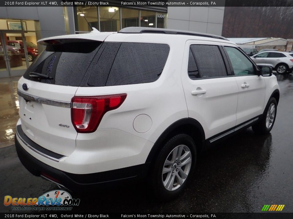 2018 Ford Explorer XLT 4WD Oxford White / Ebony Black Photo #2