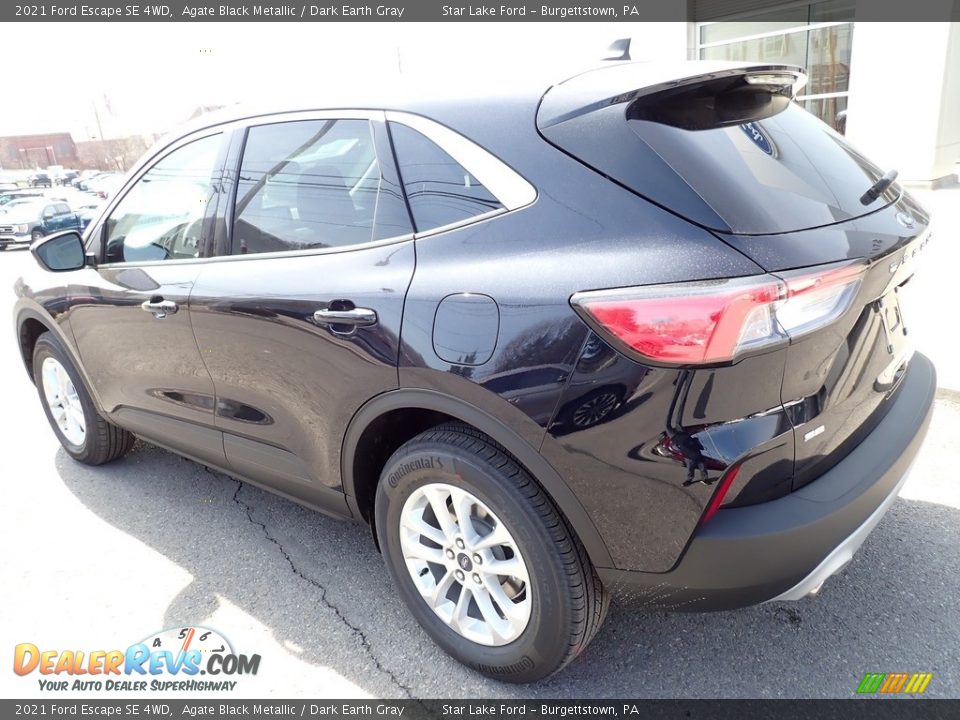 2021 Ford Escape SE 4WD Agate Black Metallic / Dark Earth Gray Photo #3