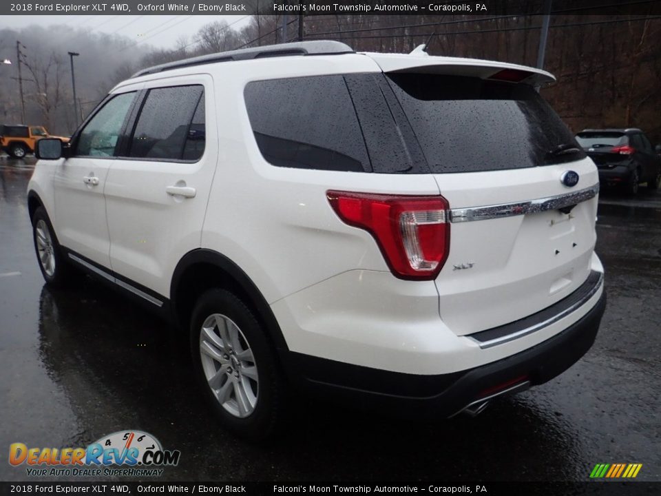 2018 Ford Explorer XLT 4WD Oxford White / Ebony Black Photo #5