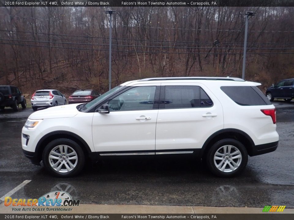 2018 Ford Explorer XLT 4WD Oxford White / Ebony Black Photo #6