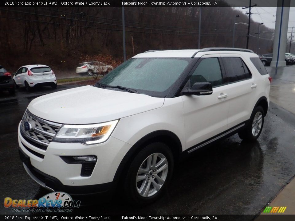 2018 Ford Explorer XLT 4WD Oxford White / Ebony Black Photo #7