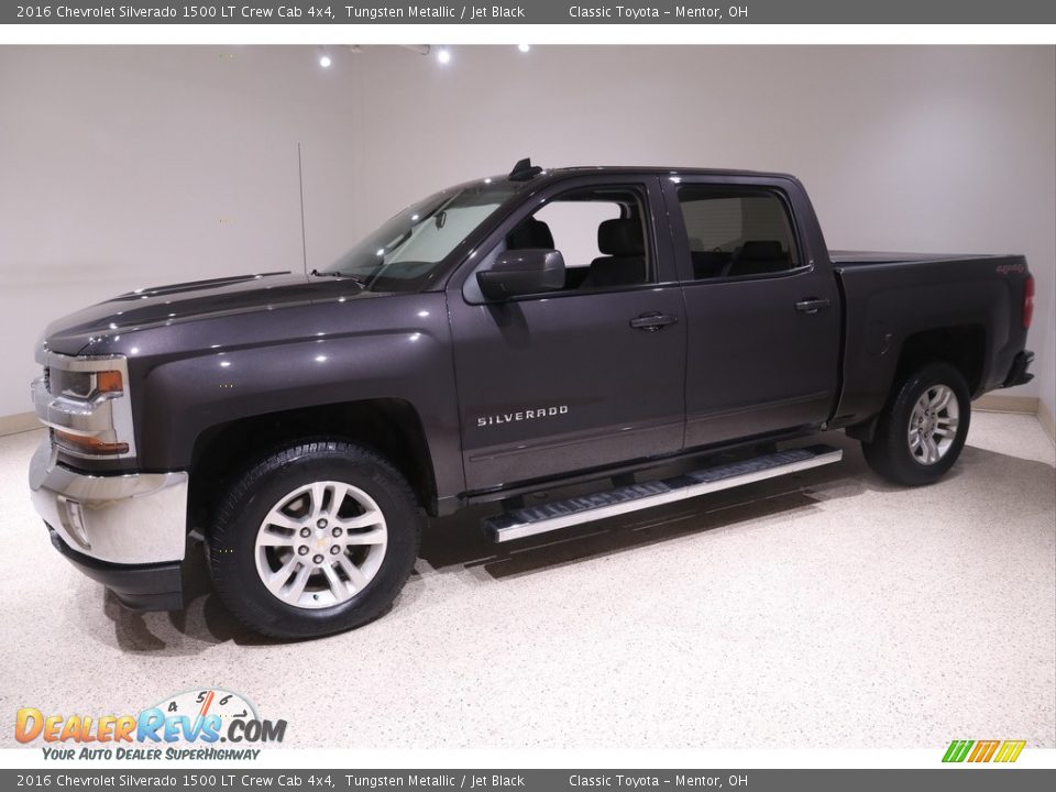 2016 Chevrolet Silverado 1500 LT Crew Cab 4x4 Tungsten Metallic / Jet Black Photo #3