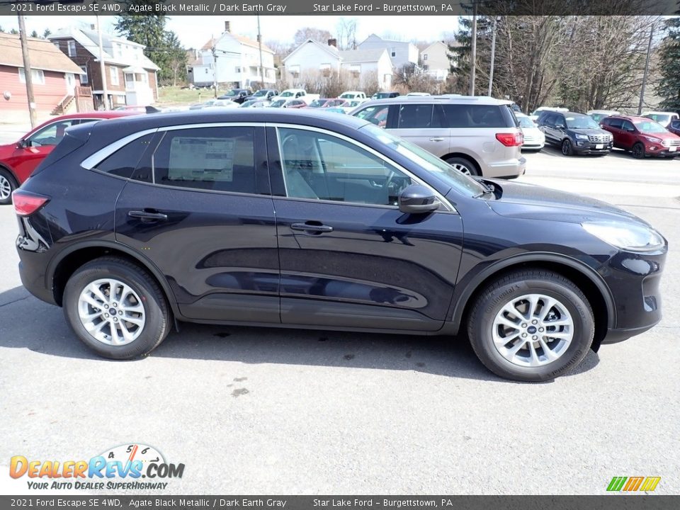 2021 Ford Escape SE 4WD Agate Black Metallic / Dark Earth Gray Photo #7