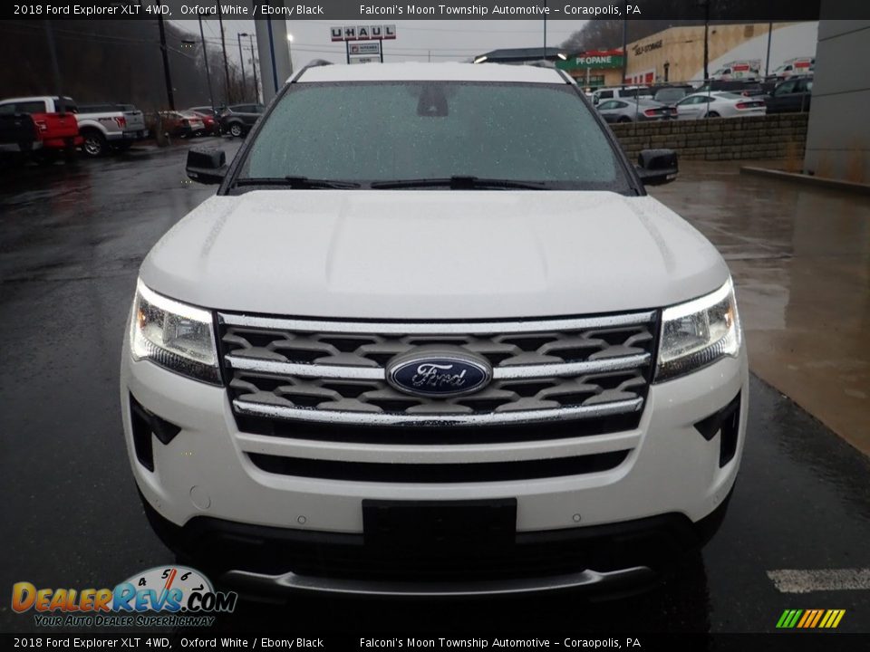 2018 Ford Explorer XLT 4WD Oxford White / Ebony Black Photo #8